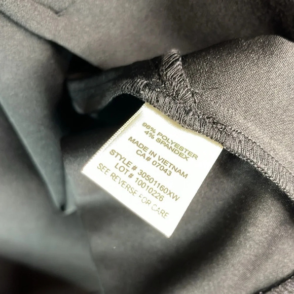 SOHO Apparel NWT Collarless Open Blazer Black 3/4 Tab Sleeves Lightweight 1X - Picture 8 of 11